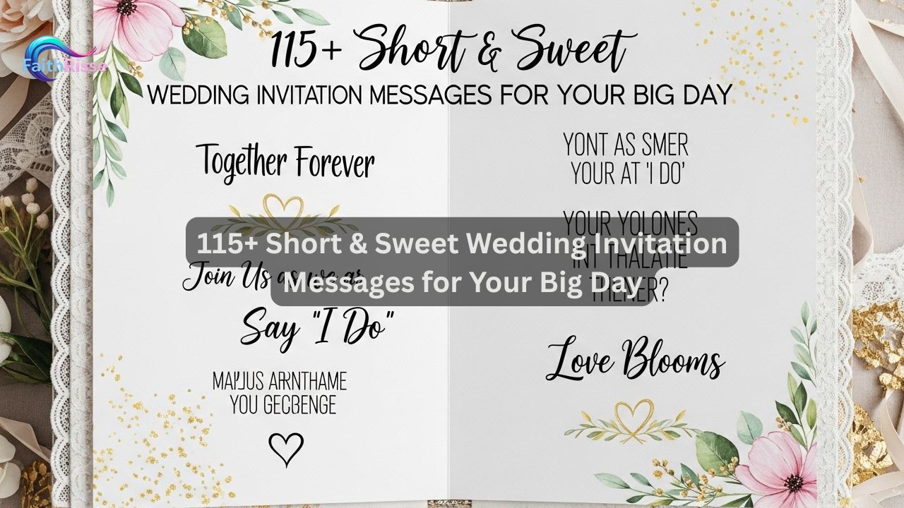 115+ Short & Sweet Wedding Invitation Messages for Your Big Day