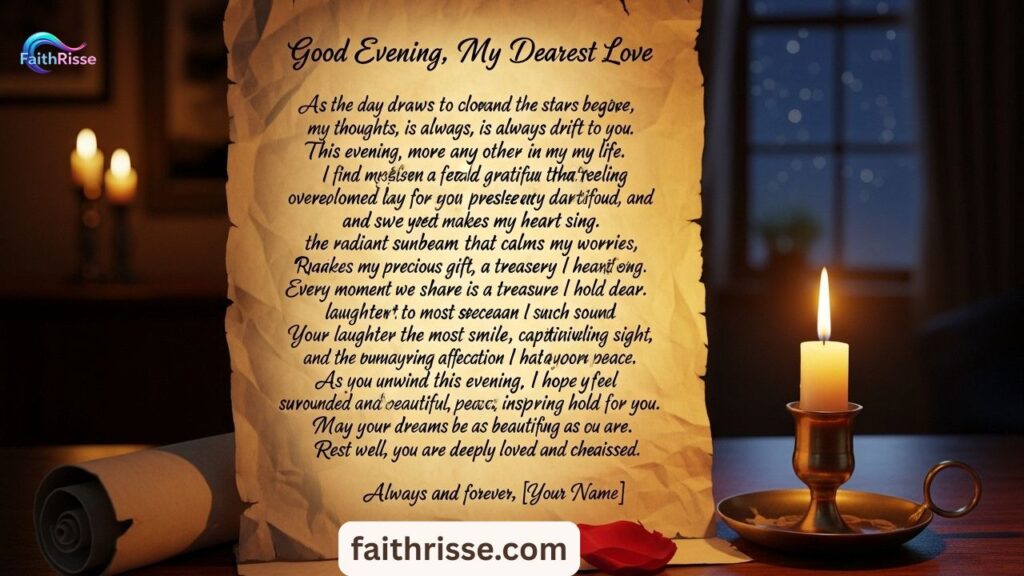 Long Good Evening Message for Her to Fall in Love