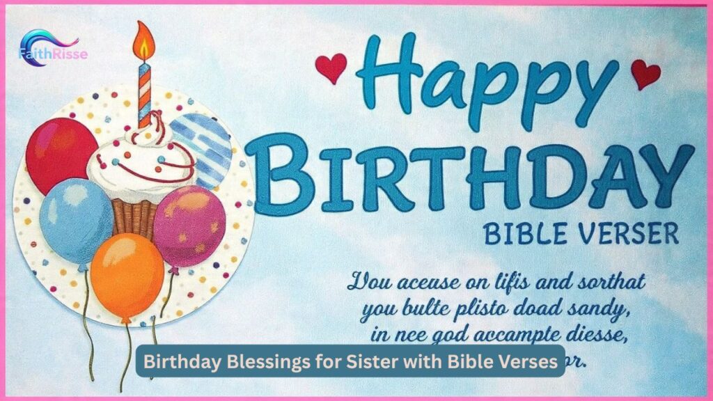 Birthday Blessings for Sister with Bible Verses
