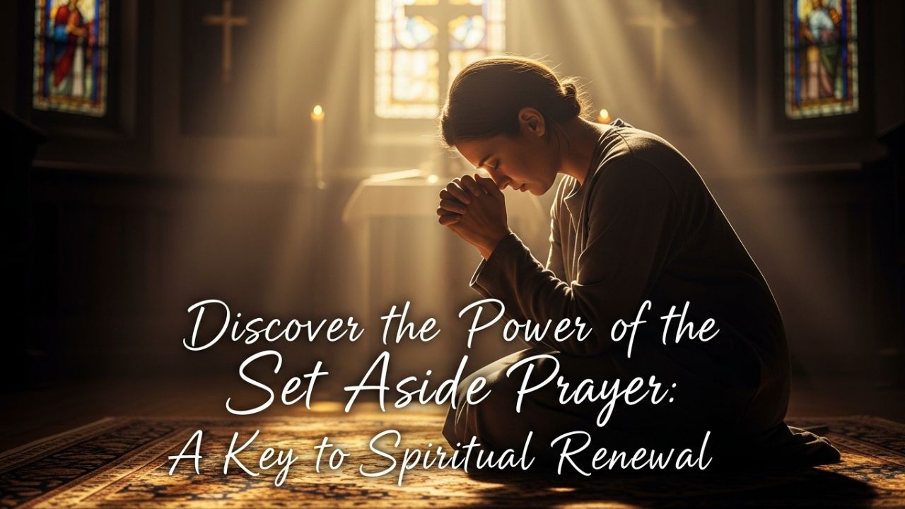 Discover the Power of the Set Aside Prayer: A Key to Spiritual Renewal