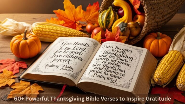 60+ Powerful Thanksgiving Bible Verses to Inspire Gratitude
