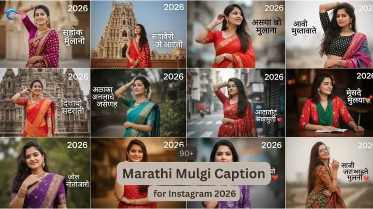 90+ Marathi Mulgi Caption for Instagram 2026