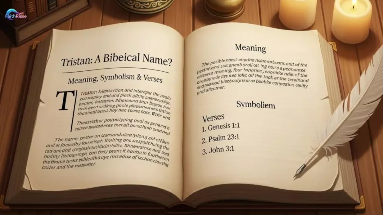 Is Tristan a Biblical Name? Meaning, Symbolism & Verses